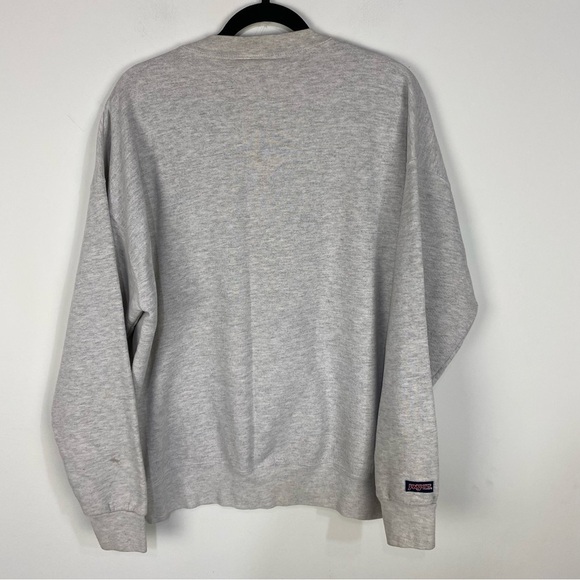 Vintage Ottawa Jansport Grey Gray Retro 90s Crewneck Sweatshirt - Picture 2 of 4
